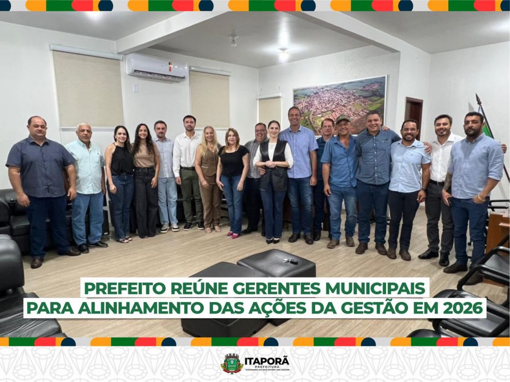 Prefeito Tiago Carbonaro reúne gerentes municipais para alinhamento das ações da gestão em 2026
