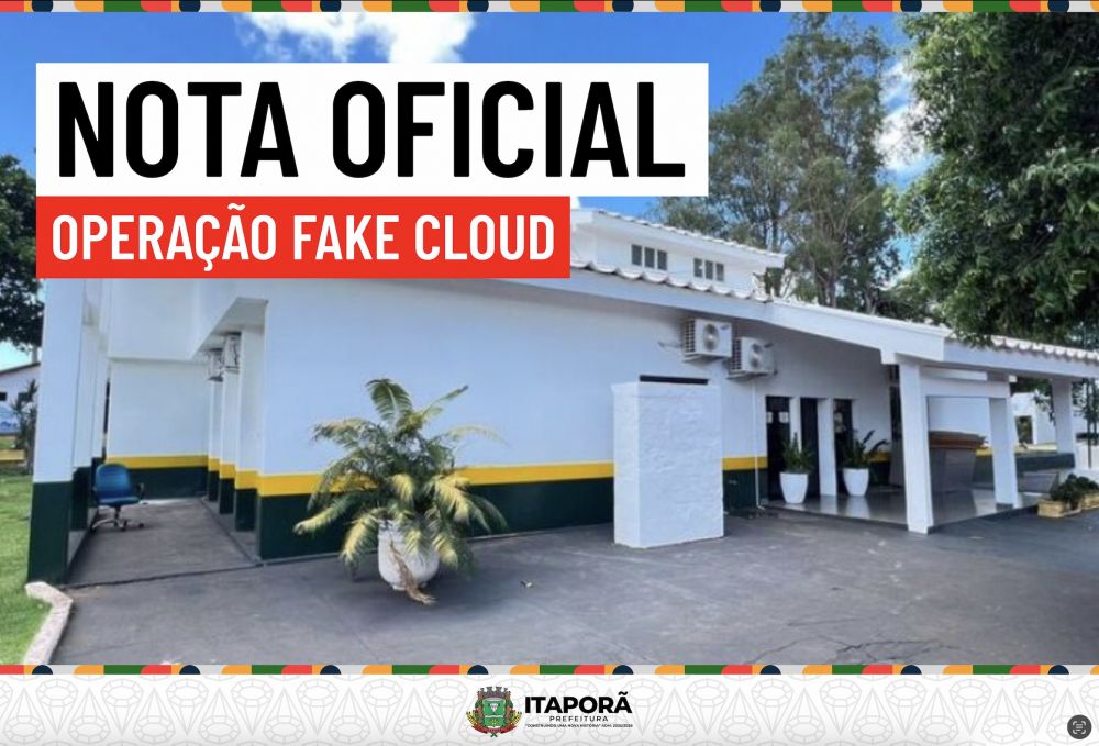 Nota Oficial - Operação "Fake Cloud"