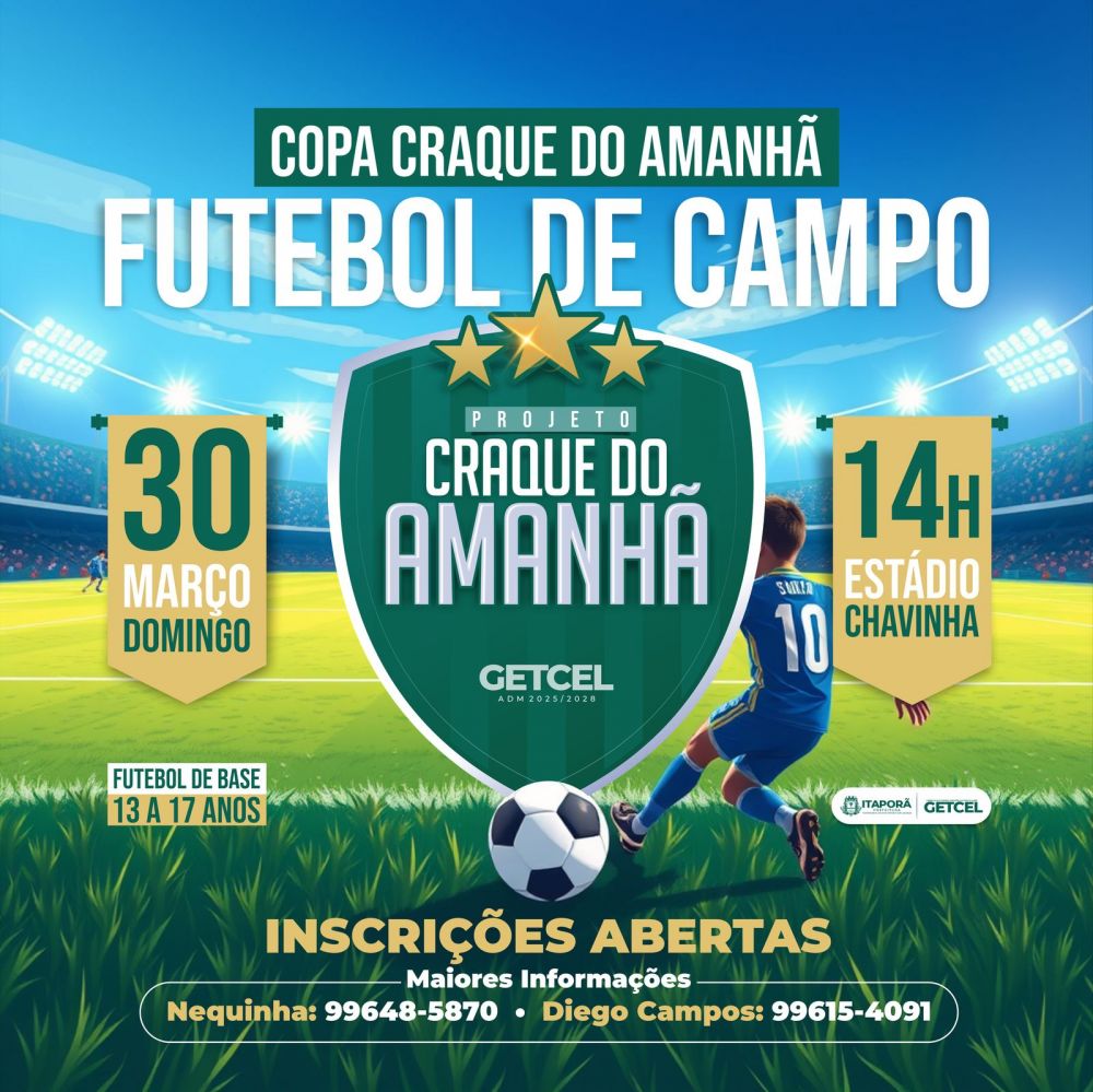Copa Craque do Amanhã movimenta o futebol de base em Itaporã