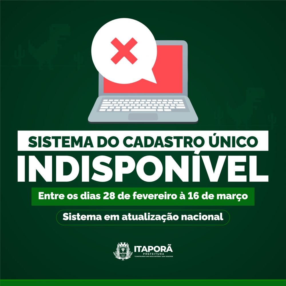 Informação Importante sobre o Sistema do Cadastro Único