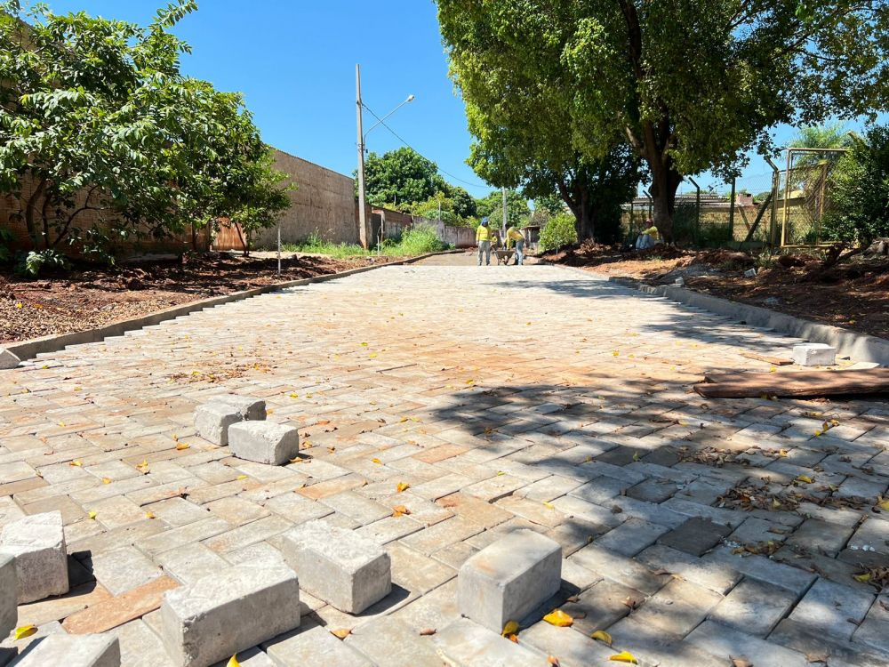 Bairro da Lagoa terá ruas pavimentadas com Paralelepípedos