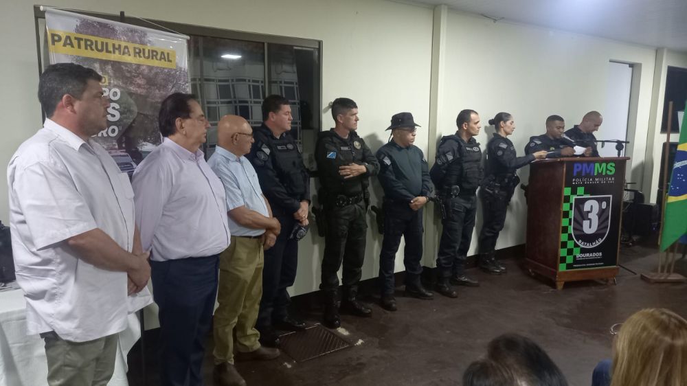 Prefeito Marcos Pacco participa de evento da Polícia Militar no Sindicato Rural