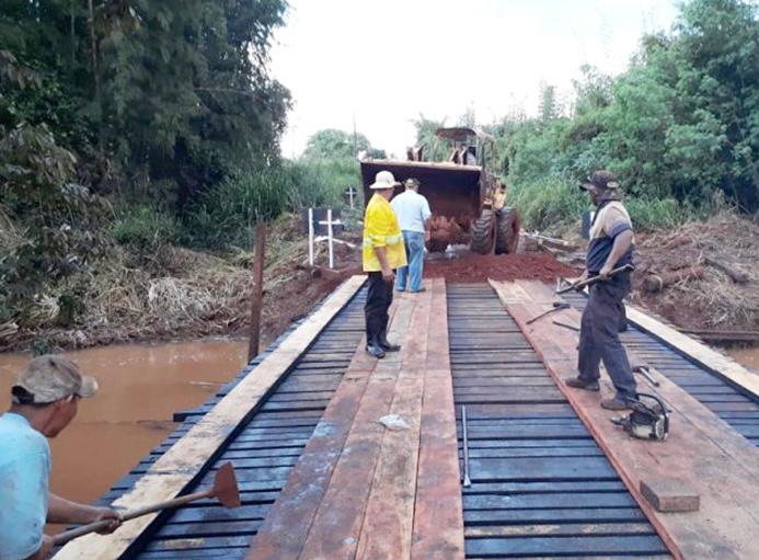 Ponte sobre o rio São Domingos na MS-270 em Itaporã, está liberada para trafego