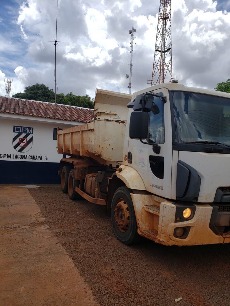 Caminhão roubado da Prefeitura de Itaporã foi encontrado