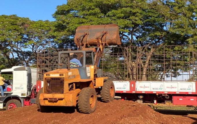 Prefeitura de Itaporã recolhe 1.800 pneus velhos