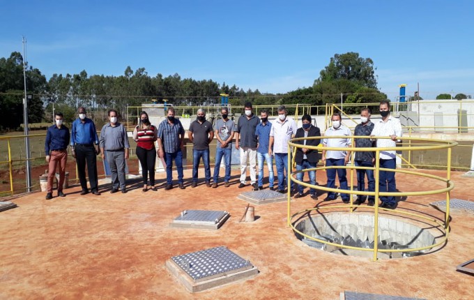 Obras da estação de tratamento de esgoto avançam em Itaporã