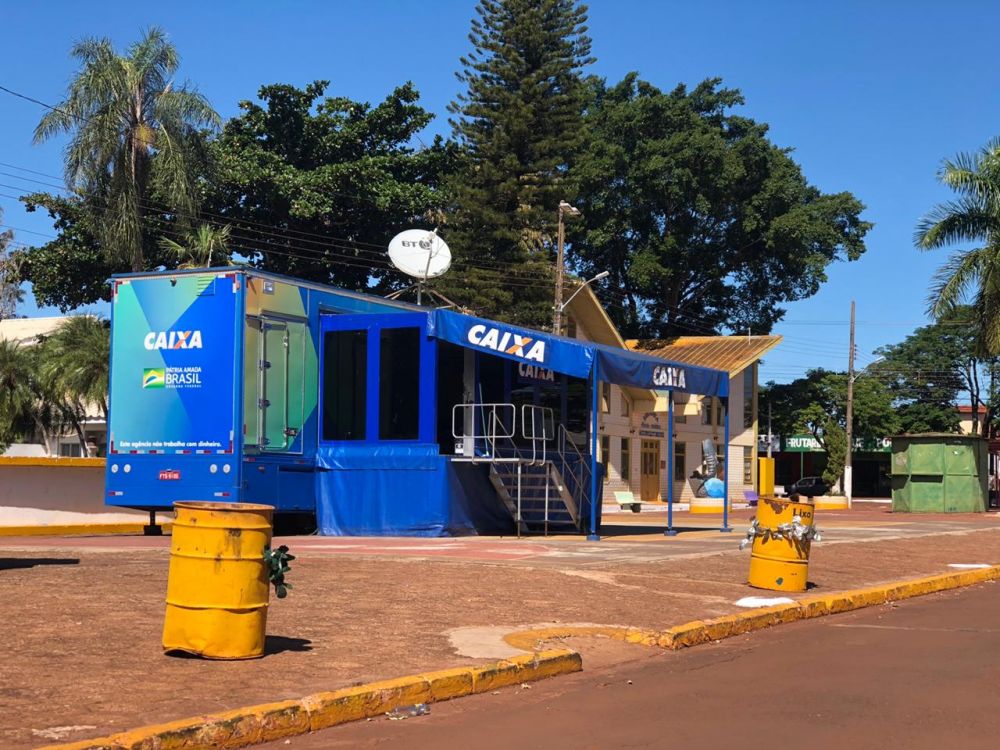 Itaporã recebe caminhão da Caixa Econômica Federal para atender demanda do auxílio emergencial
