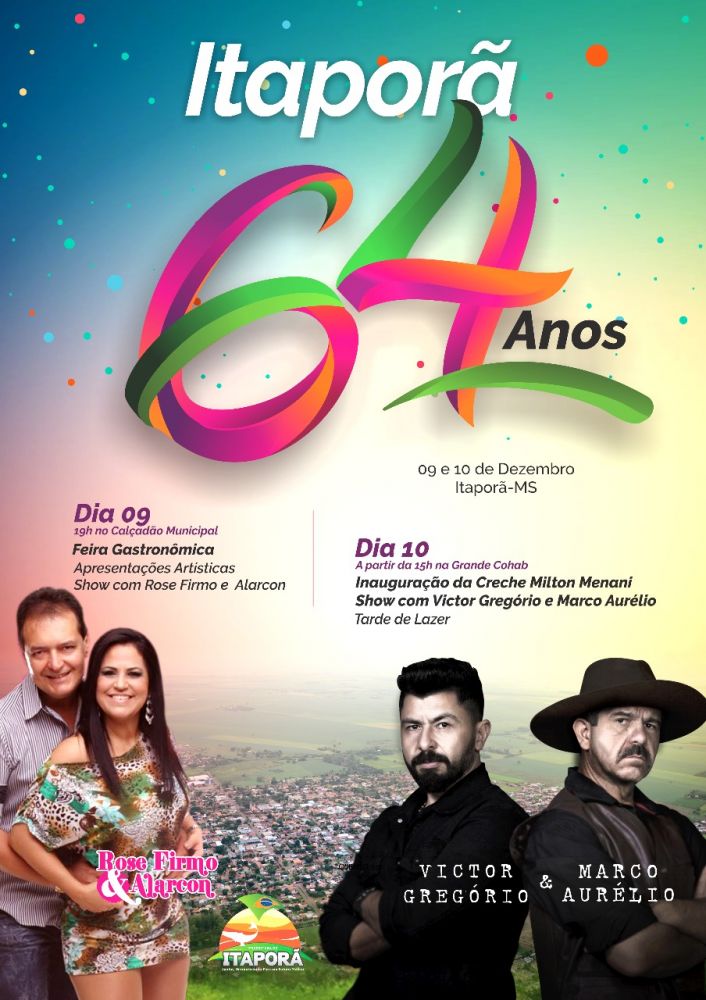 Prefeitura lança programação de aniversário com shows e inauguração da creche no Santa Terra