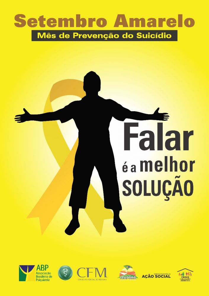 Setembro Amarelo: Prefeitura de Itaporã através do CREAS promoverá palestra a favor da vida